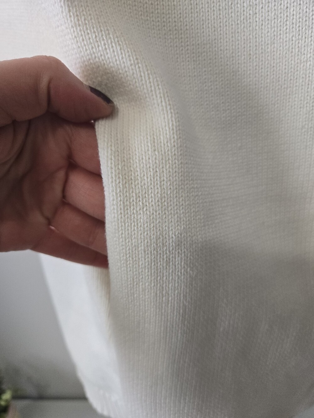 Sabo Australia White Knit Short Sleeve Button-Front Sweater Cardigan. Large - Picture 7 of 13